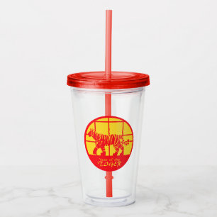 Year of the Tiger  Acrylic Tumbler
