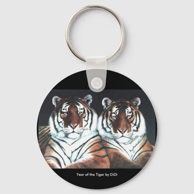 Year of the Tiger by DiDi Keychain (Front)