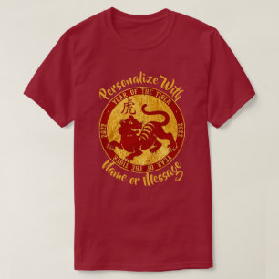 Year Of The Tiger Faux Gold T-Shirt
