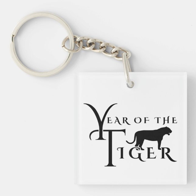 Year of the tiger keychain (Front)