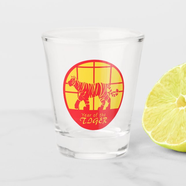 Year of the Tiger  Shot Glass (Front)