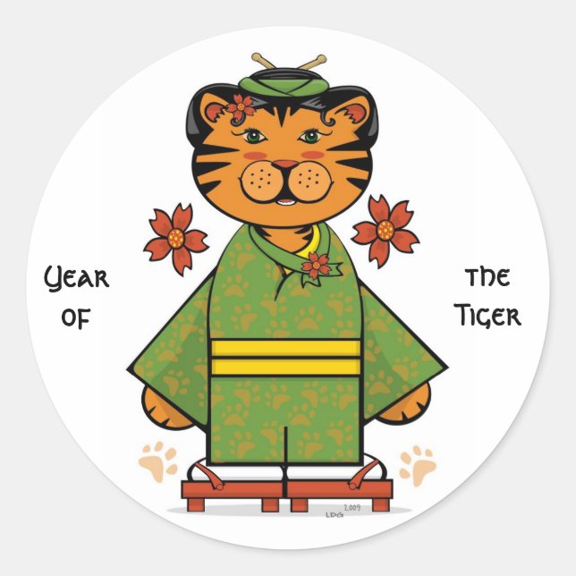 Year of the tiger Stickers (Front)