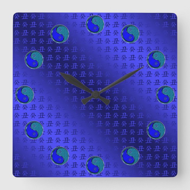 Year of the Water Ox Square Wall Clock (Front)