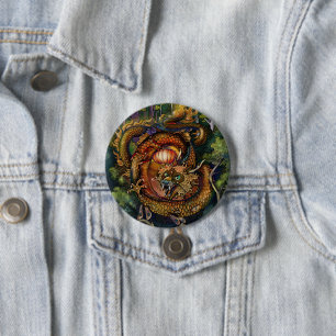 Year of the Wood Dragon 2024 3 Inch Round Button