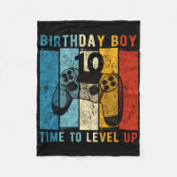 Year Old Birthday Boy 10 Time To Level Up 10th Bir
