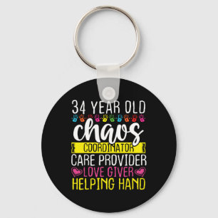 &#; Year Old Childcare Teacher &#; Birthday Dayc Keychain