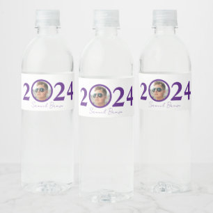 Year Photo Graduation  Water Bottle Label