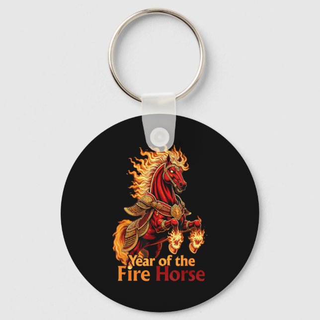Year The Fire Horse Keychain (Front)