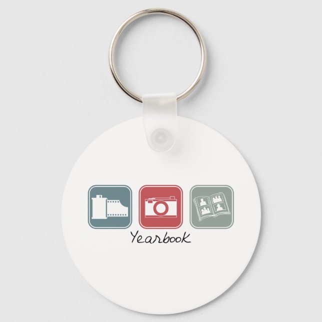 Yearbook (Squares) Keychain (Front)