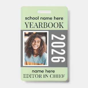 Yearbook Staff Badge Fully Customizable