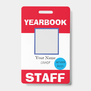 Yearbook Staff ID Badge