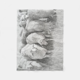 Yearling Sheep Fleece Blanket