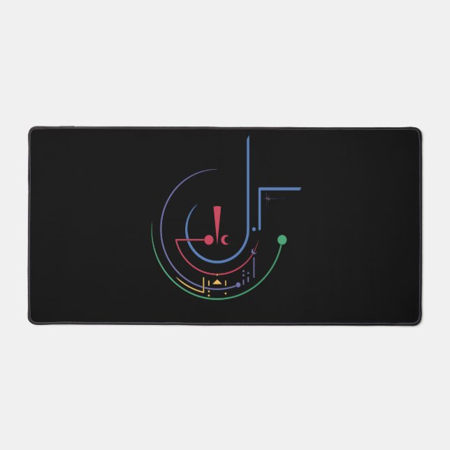 Yearly Blessings (Midnight) Desk Mat (Front)