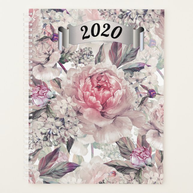 Yearly Day Planner In Roses (Front)