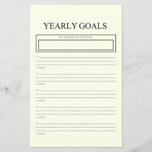  Yearly Goals Planner  Flyer