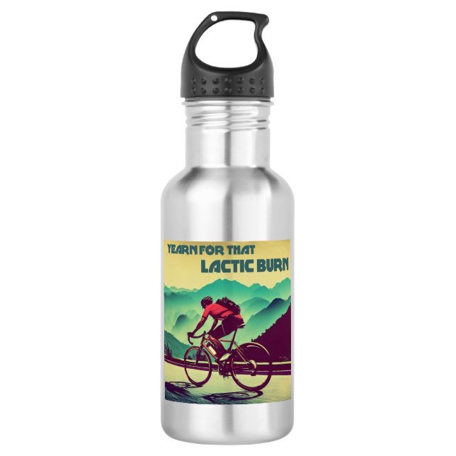 Yearn For That Lactic Burn Cycling 532 Ml Water Bottle (Front)