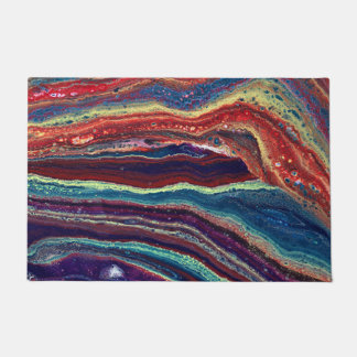 Yearnin Burnin 1 Colourful Abstract Door Mat