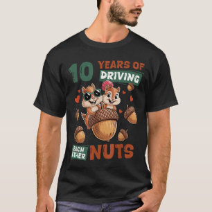 Years 10th Wedding Anniversary 10 Couple T-Shirt