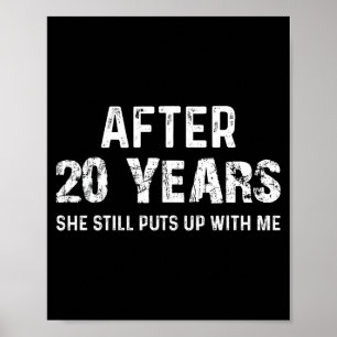 Years 20 Anniversary Husband Poster