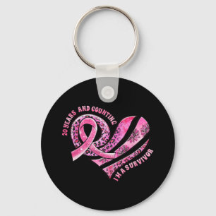 Years And Counting I'm A Survivor Breast Cancer Aw Keychain