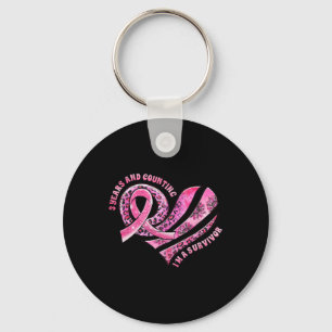 Years And Counting I'm A Survivor Breast Cancer Aw Keychain