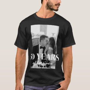 Years Of Happiness Elegant Wedding Anniversary  T-Shirt