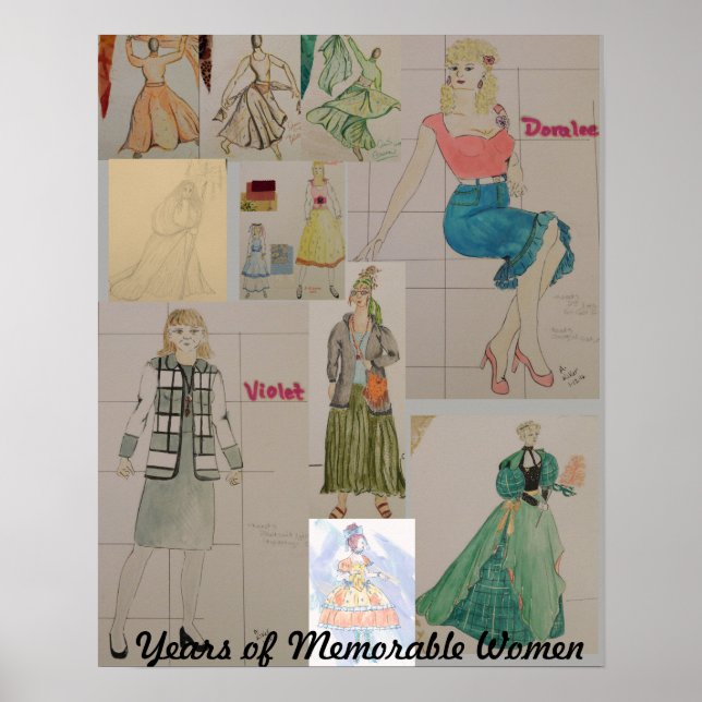 Years of Memorable Women characters poster (Front)