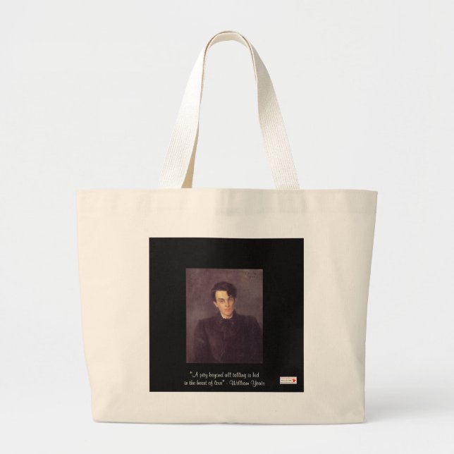 Yeats Citation "Coeur De L'Amour" Sur Le Sac Durab (Devant)