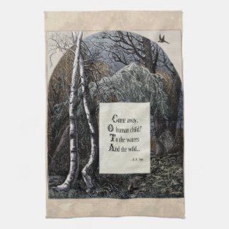 Yeats "L'Enfant Volé" Serviette Victorienne À Thé