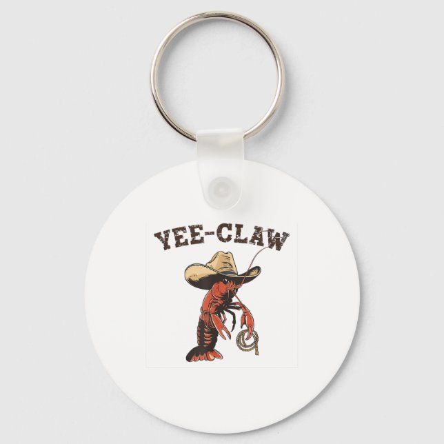 Yee Claw Crawfish Cajun Seafood Festival  Keychain (Front)