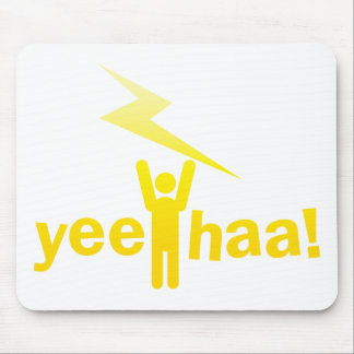 yee haa ! lightning man mouse pad