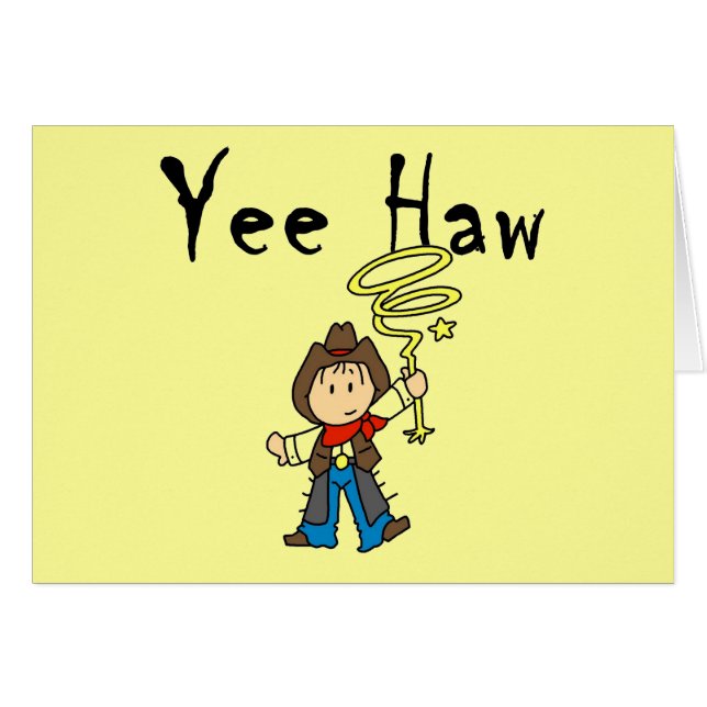 Yee Haw Cowboy Tshirts and Gifts (Front Horizontal)