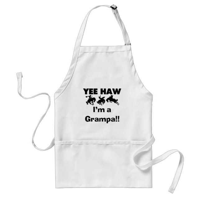 Yee Haw I'm a Grampa T-shirts and Gifts Standard Apron (Front)