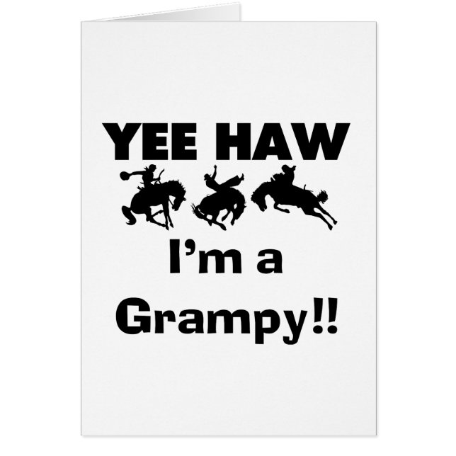 Yee Haw I'm a Grampy T-shirts and Gifts (Front)