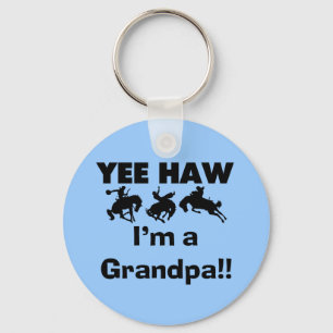 Yee Haw I'm a Grandpa T-shirts and Gifts Keychain