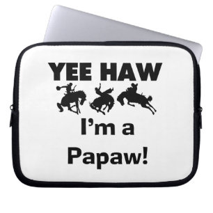 Yee Haw I'm a Papaw T-shirts and Gifts Laptop Sleeve