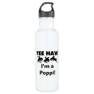 Yee Haw I'm a Poppi T-shirts and 710 Ml Water Bottle