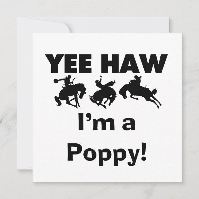 Yee Haw I'm a Poppy T-shirts and Gifts (Front)
