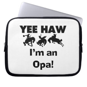 Yee Haw I'm an Opa T-shirts and Gifts Laptop Sleeve