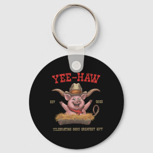 Yee Haw Vbs 2025 Animal Farm Vacation Bible School Keychain