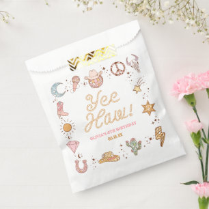 Yee Haw! Western Disco Cowgirl Birthday Party Favour Bag