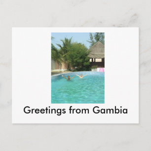 yeeaaah, Greetings from Gambia Postcard