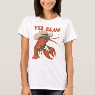 Yeeclaw Western Cowboy Crawfish Boil Summer T-Shirt