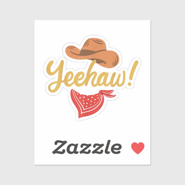 Yeehaw Cowboy Cowgirl Western Country Rodeo (Sheet)