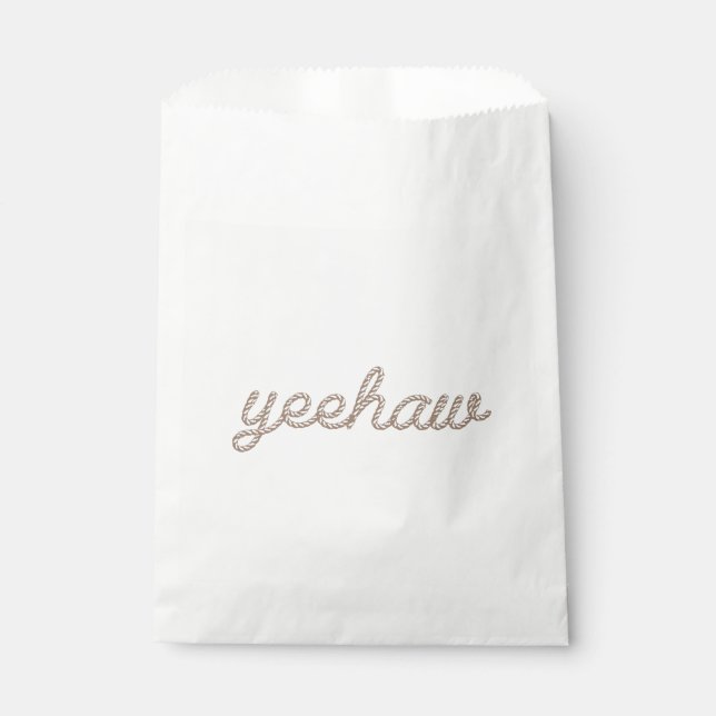 Yeehaw My First Rodeo Birthday Favour Bag (Front)