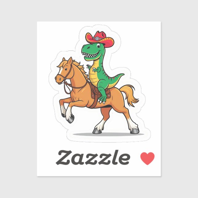 Yeehaw-Saurus Rex Sticker (Sheet)