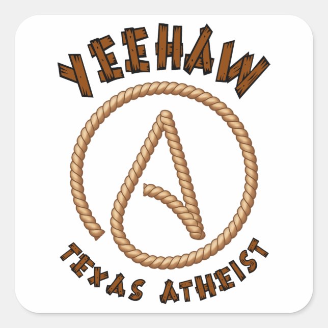 Yeehaw! Square Sticker (Front)