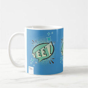 YEET Comic Speech Bubble Funny Meme Light Green Coffee Mug