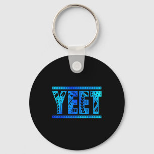 Yeet Tribal Art Funny Quote For Men Boys Kids Wome Keychain