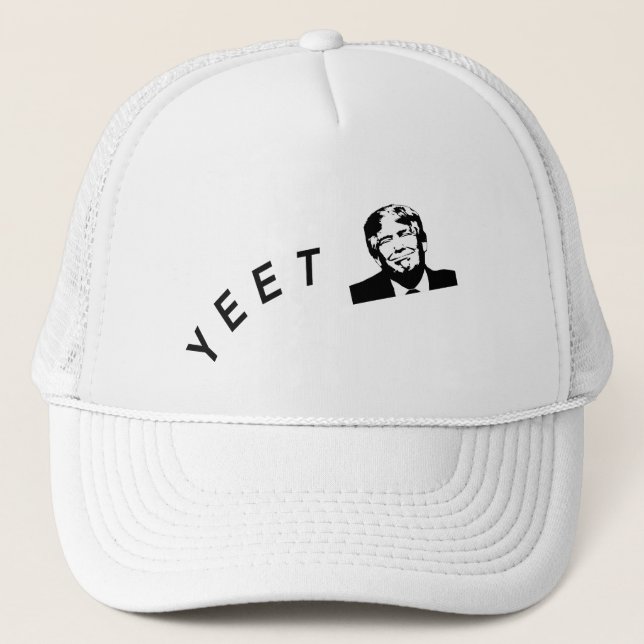 Yeet Trump Funny 2020 Election Anti-Trump Trucker Hat (Front)